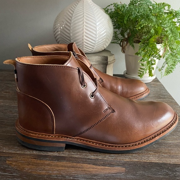 Allen Edmonds Chandler Weatherproof Chukka Boots Shoes Mens 10.5D Wide Tan Brown - Picture 4 of 15